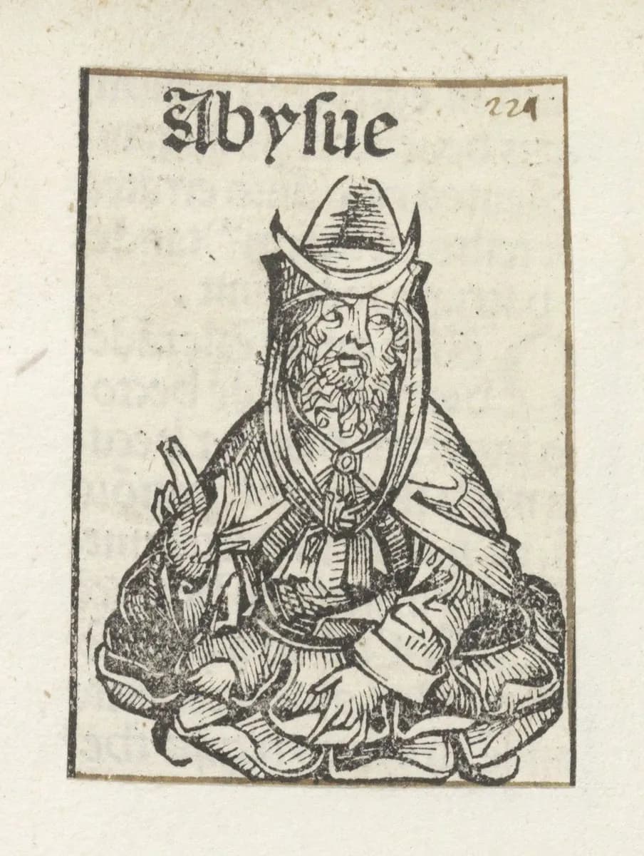 Abisua Abysue (titel op object) Liber Chronicarum (serietitel), RP-P-2016-49-23-2