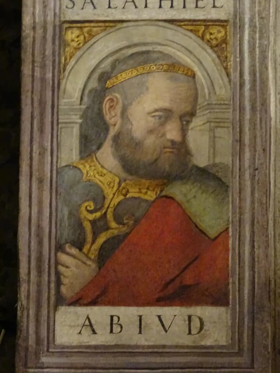 Padova, chiesa di San Francesco - Affreschi della cappella dell'Immacolata - Abiud