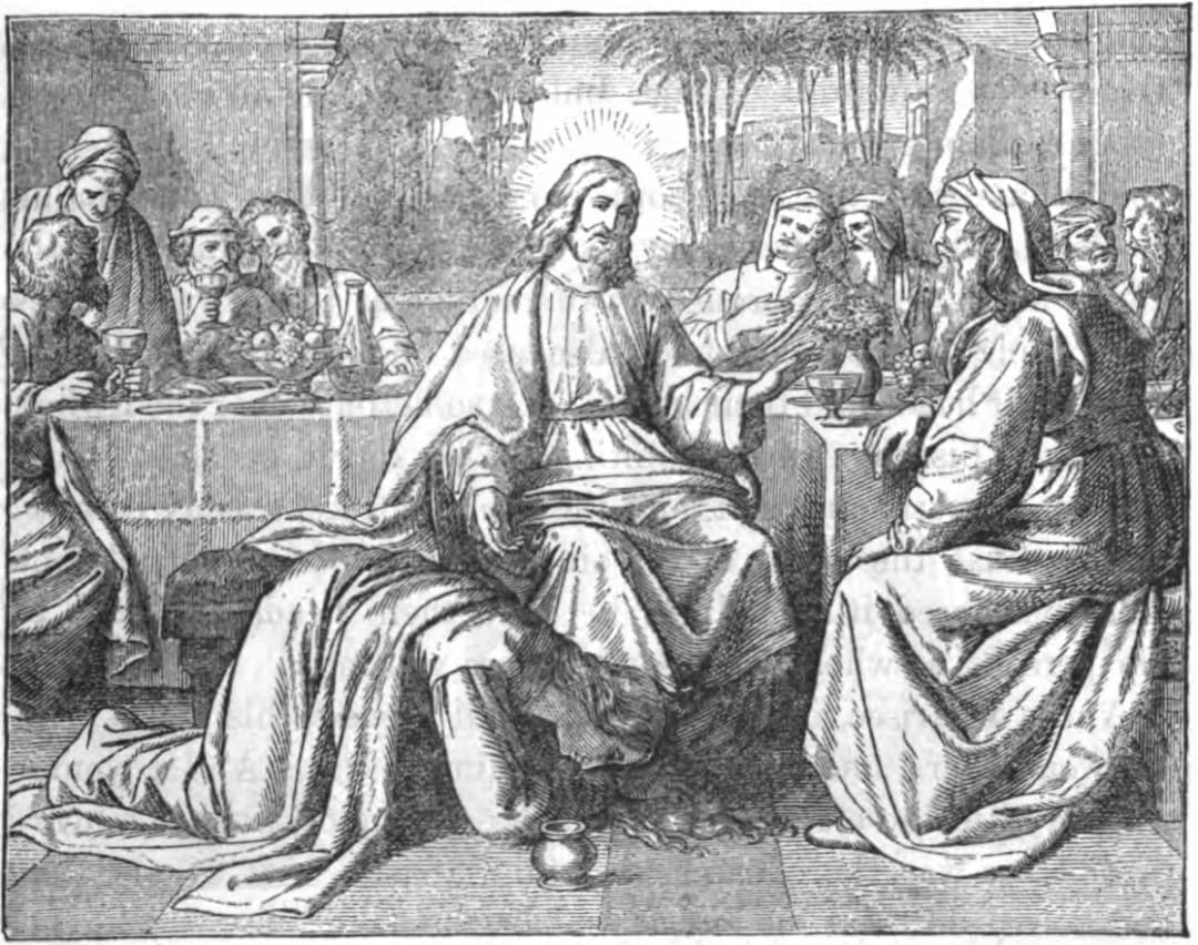 A woman anoints the feet of Jesus