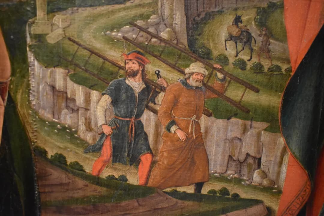 Vicino da Ferrara, Crocifissione dettaglio, Parigi, Musée des Arts Décoratifs