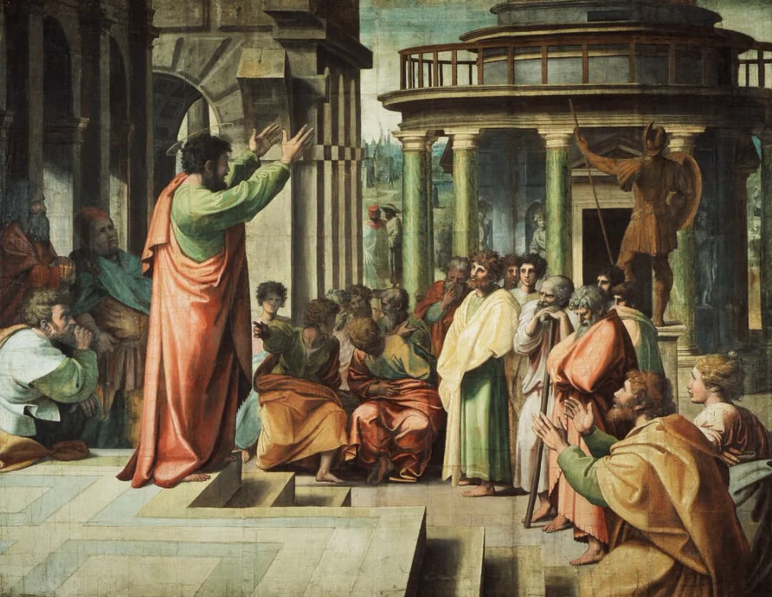 Raphael - St Paul Preaching at Athens c.1515-6