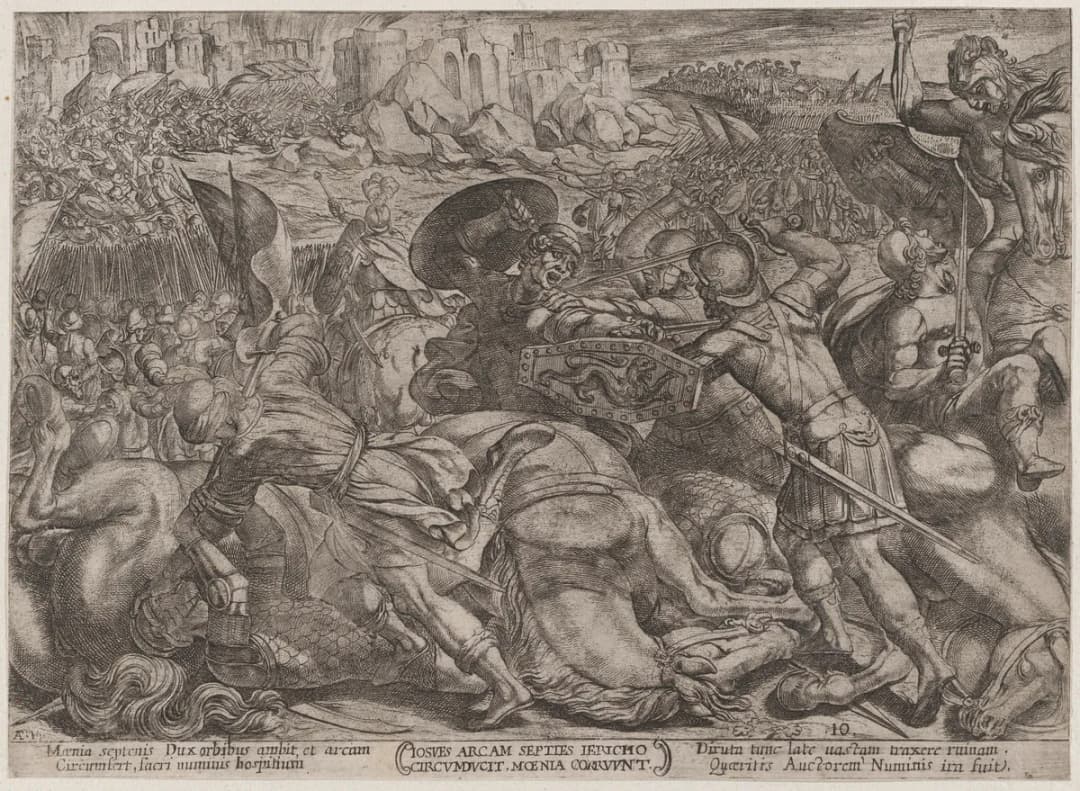 Plate 10: The Fall of Jericho, from 'The Battles of the Old Testament'