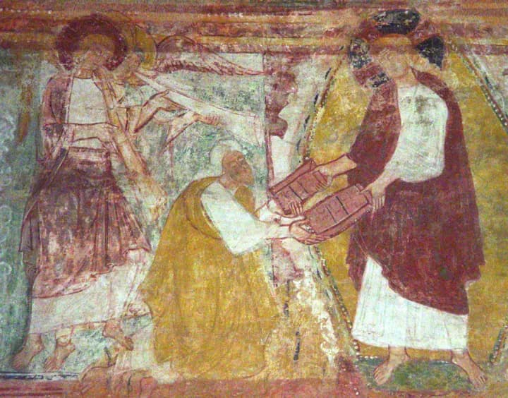 St. Savin - Moses Receiving the Tablets of the Law title QS:P1476,en:"St. Savin - Moses Receiving the Tablets of the Law "