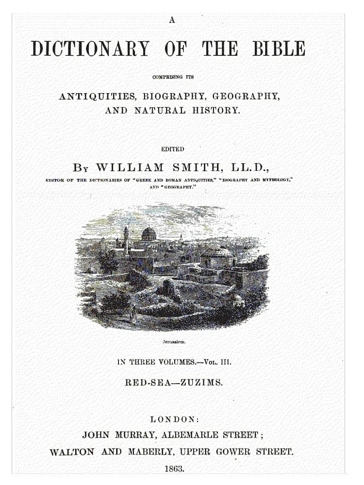 Smith's Bible Dictionary 1863
