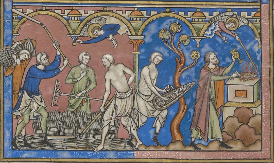 Maciejowski Bible - Morgan Library &amp; Museum MS M.638, fol. 12v