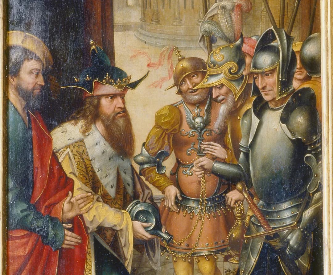 King David Receiving the Cistern Water of Bethlehem