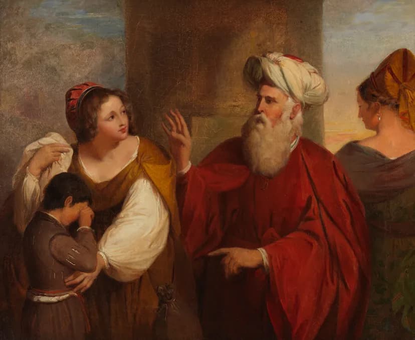 Abraham Casting Out Hagar and Ishmael, 1845