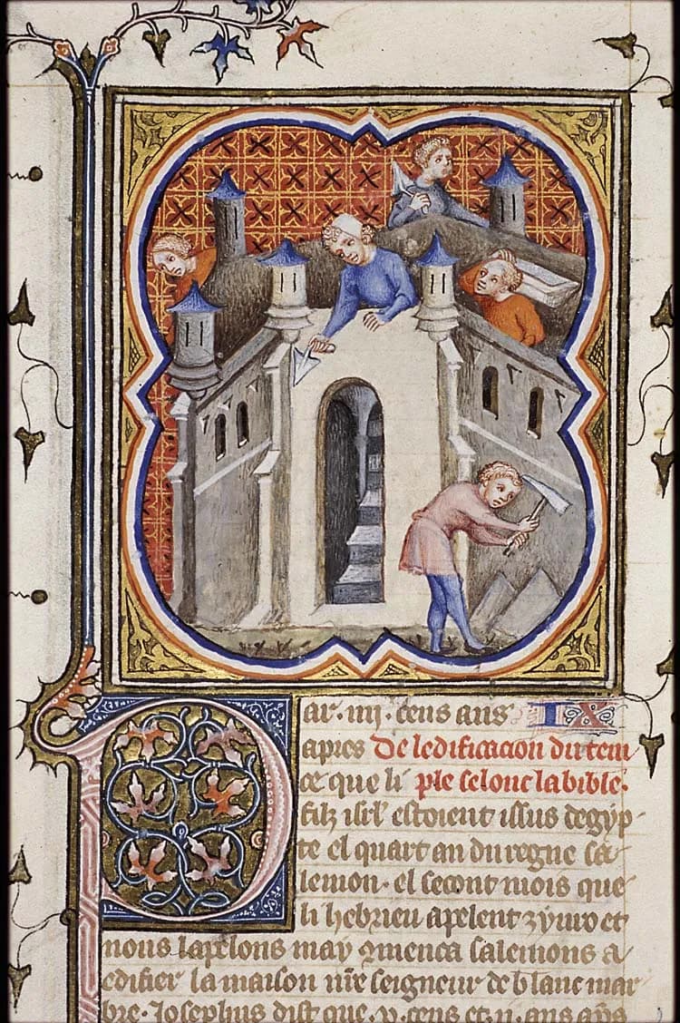 The building of the temple of Solomon: the construction of the temple