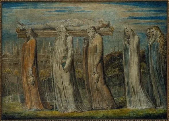 William Blake - The Body of Christ Borne to the Tomb