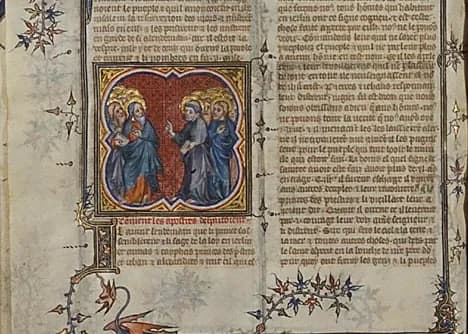 St. Peter and St. John are questioned by the high priest and the Sanhedrin