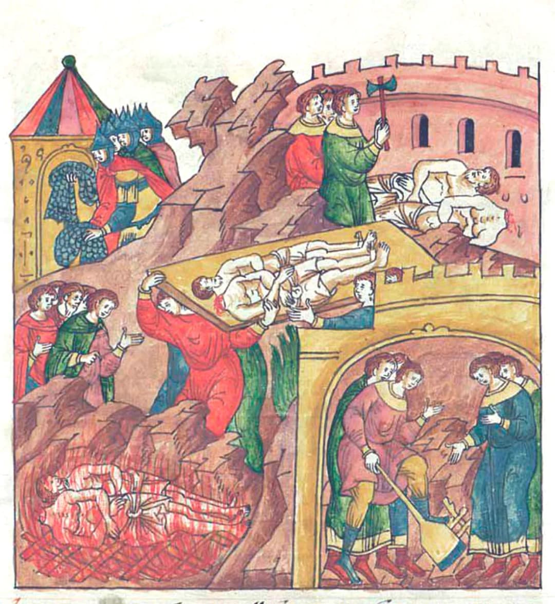 Facial Chronicle - b.03, p.159 - Cremation of Saul's body