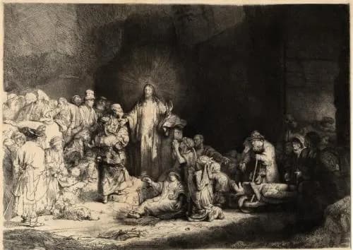 Christ Healing The Sick by Rembrandt Van Rijn