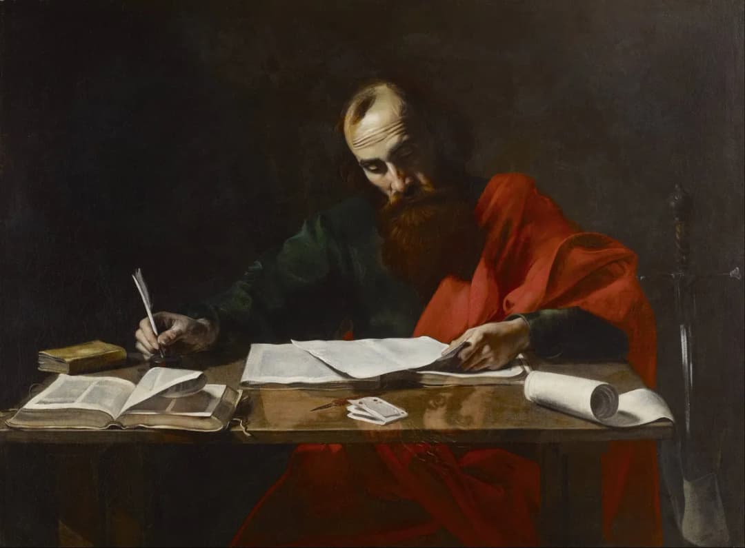 Saint Paul Writing His Epistlestitle QS:P1476,en:"Saint Paul Writing His Epistles"Phaolô viết các thư tín""