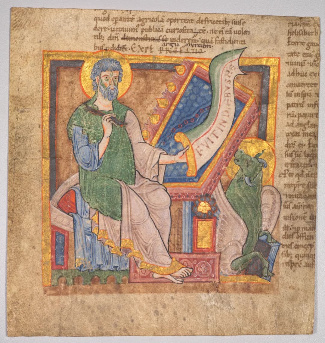 Miniature from a Latin Bible: Saint Luke