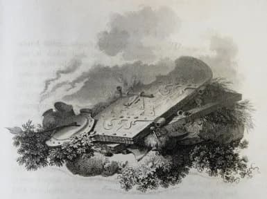 Vignette by Loutherbourg for the Macklin Bible 9 of 134. Bowyer Bible Old Testament. Headpiece to Judges