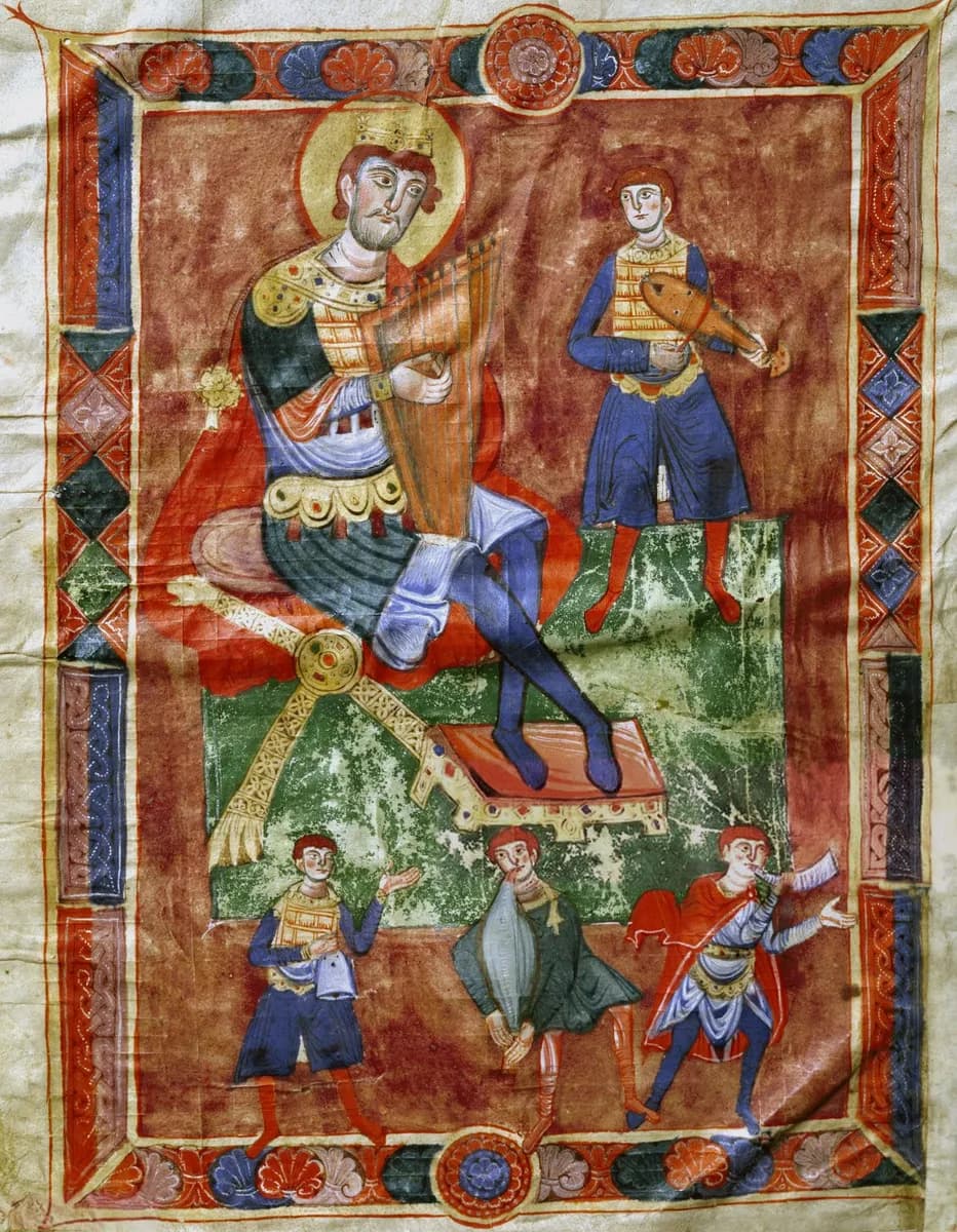 Musicians from the Psalter of Polirone