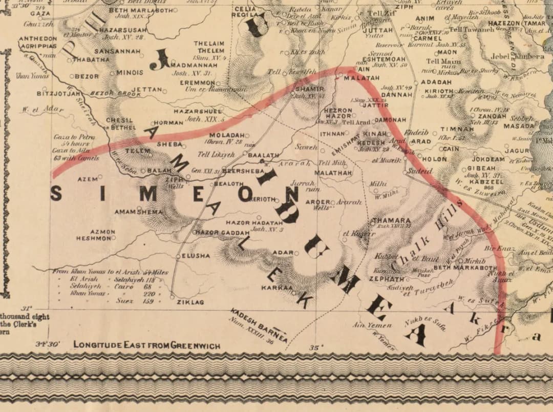 The Bible Reader's Map.