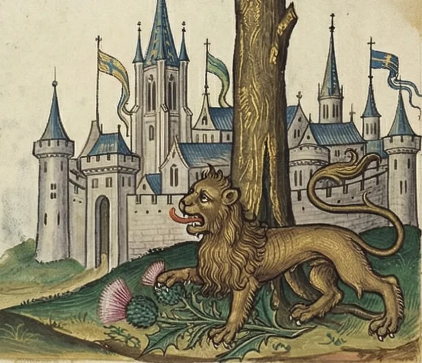 The fable of the thistle and the cedar