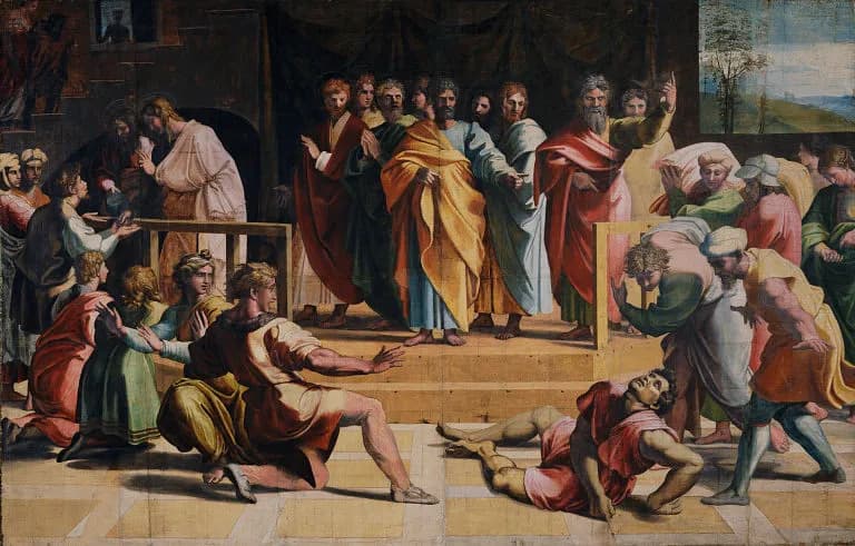 The Death of Ananias (Acts 5: 1-5) title QS:P1476,en:"The Death of Ananias (Acts 5: 1-5) "