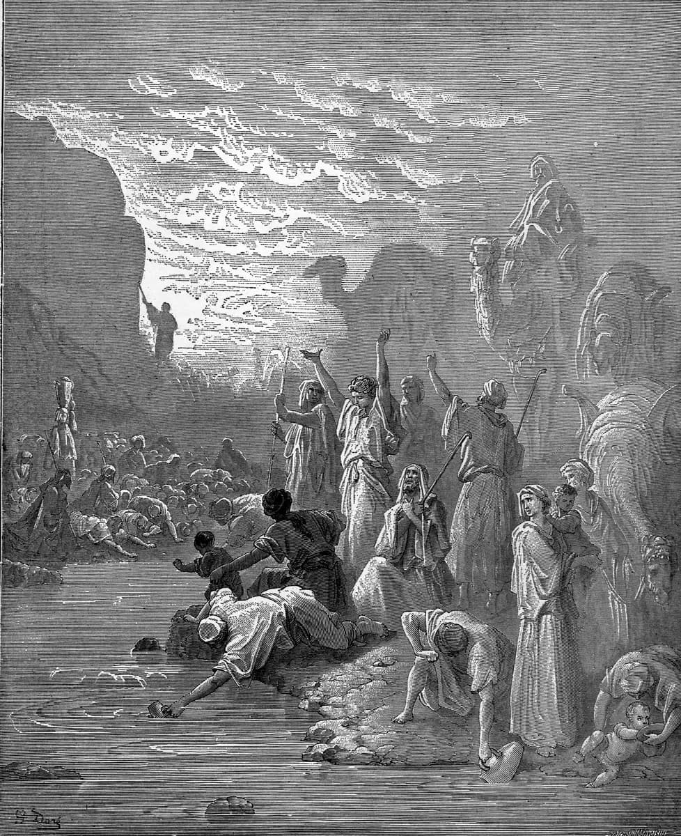 Dore Moses Striking the Rock in Horeb (93215417)