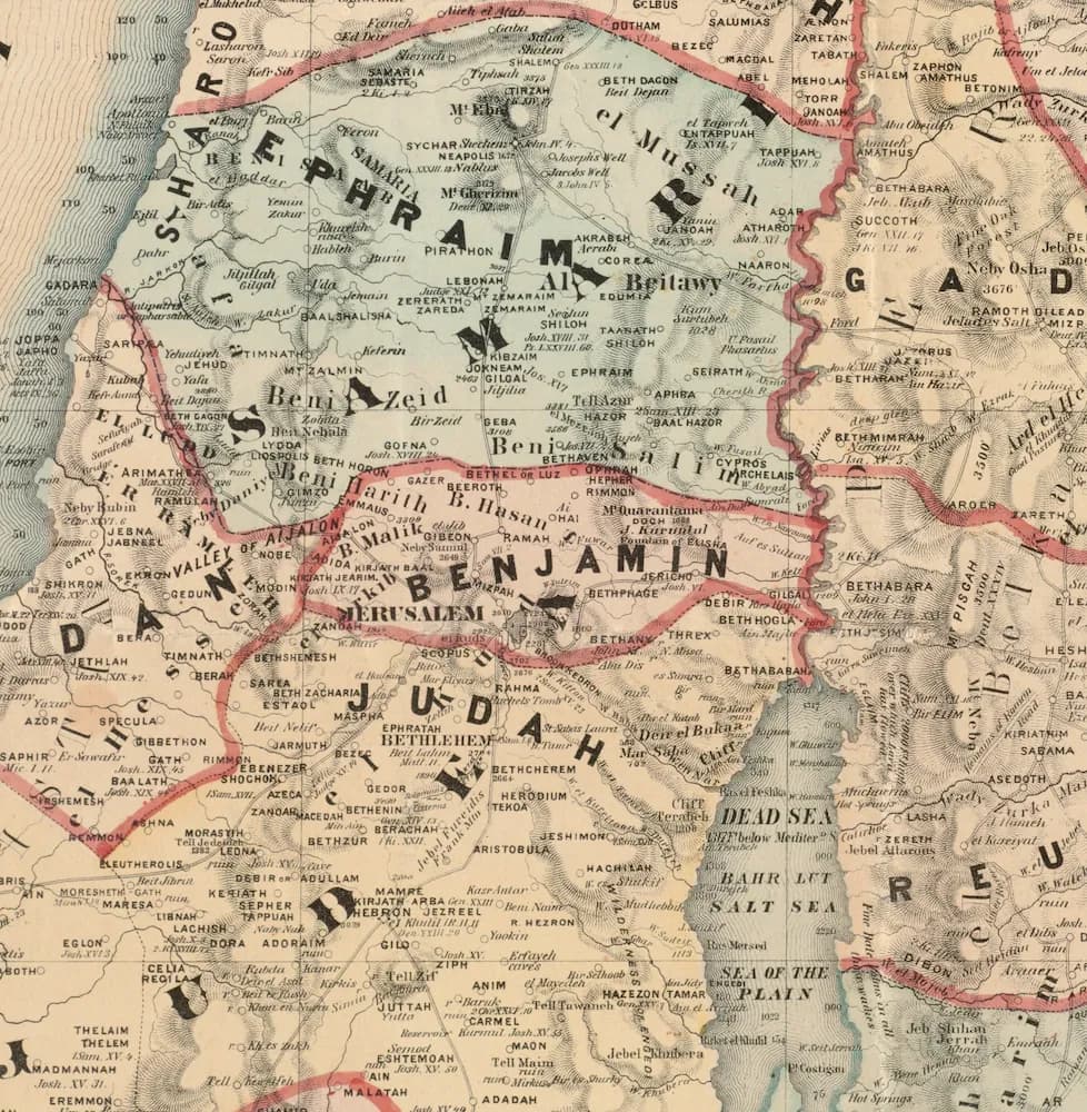 The Bible Reader's Map.