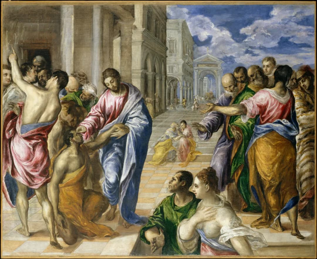El Greco (Doménikos Theotokópoulos) (1541–1614), Christ Healing the Blind, c. 1570