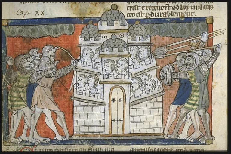 First resurrection: Satan's host attack the City of Saints(Ch. XX)