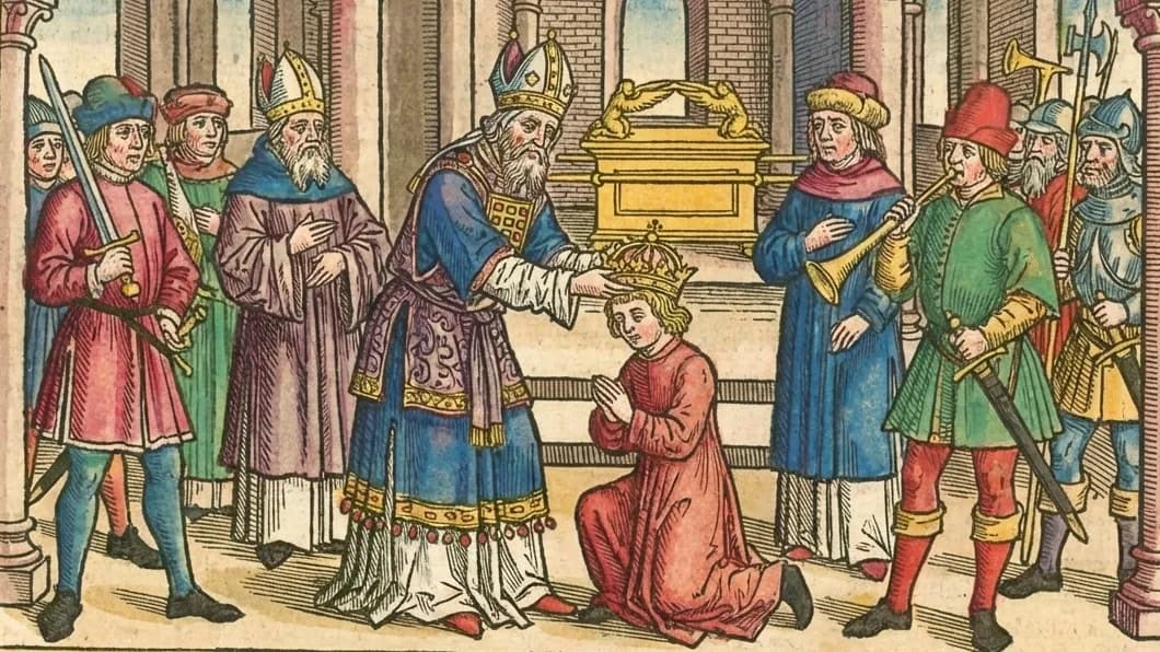 Jehoiada crowns Joash