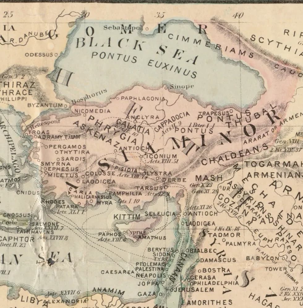 The Bible Reader's Map.