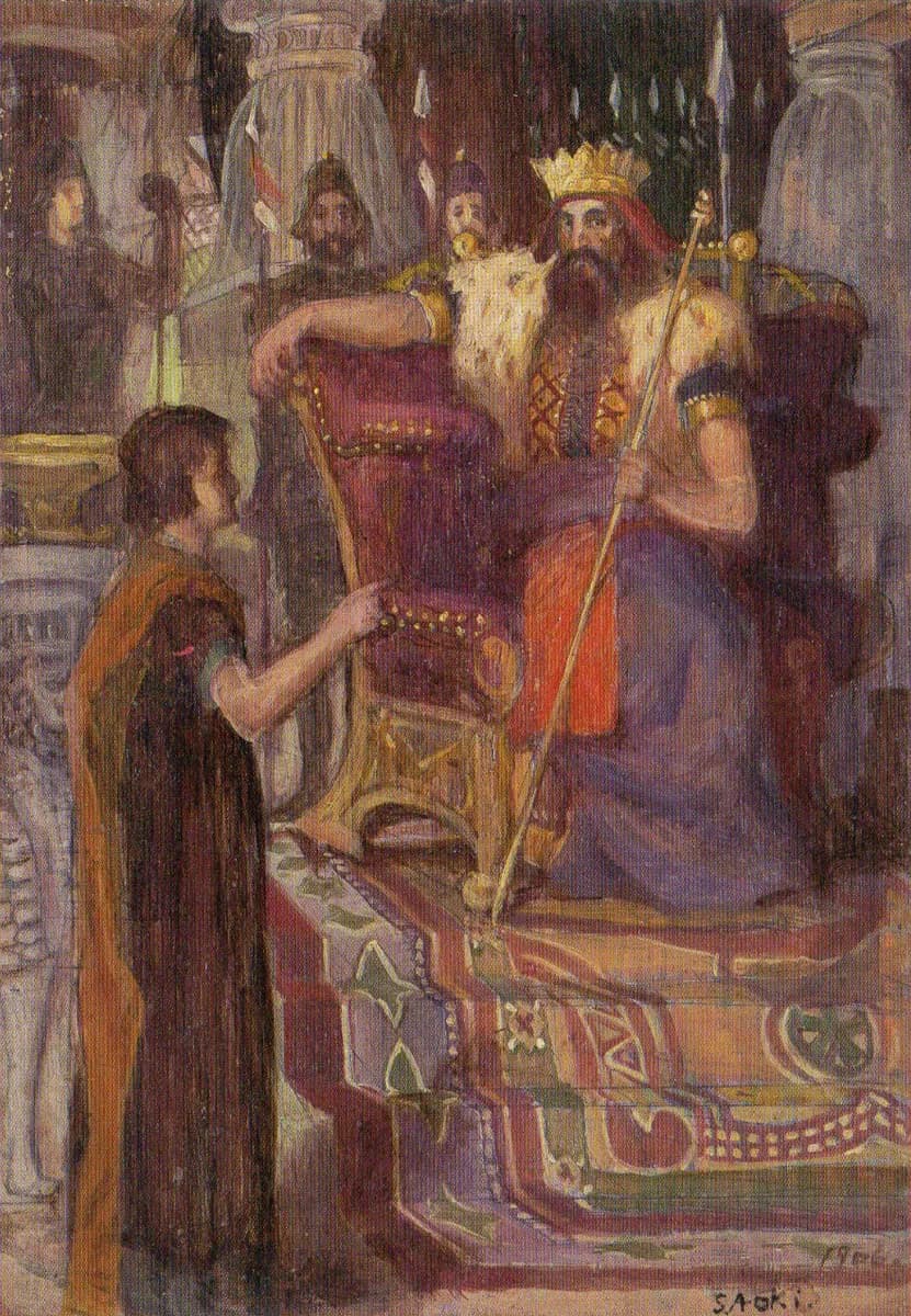 Nebuchadnezzar and Daniel by Aoki Shigeru