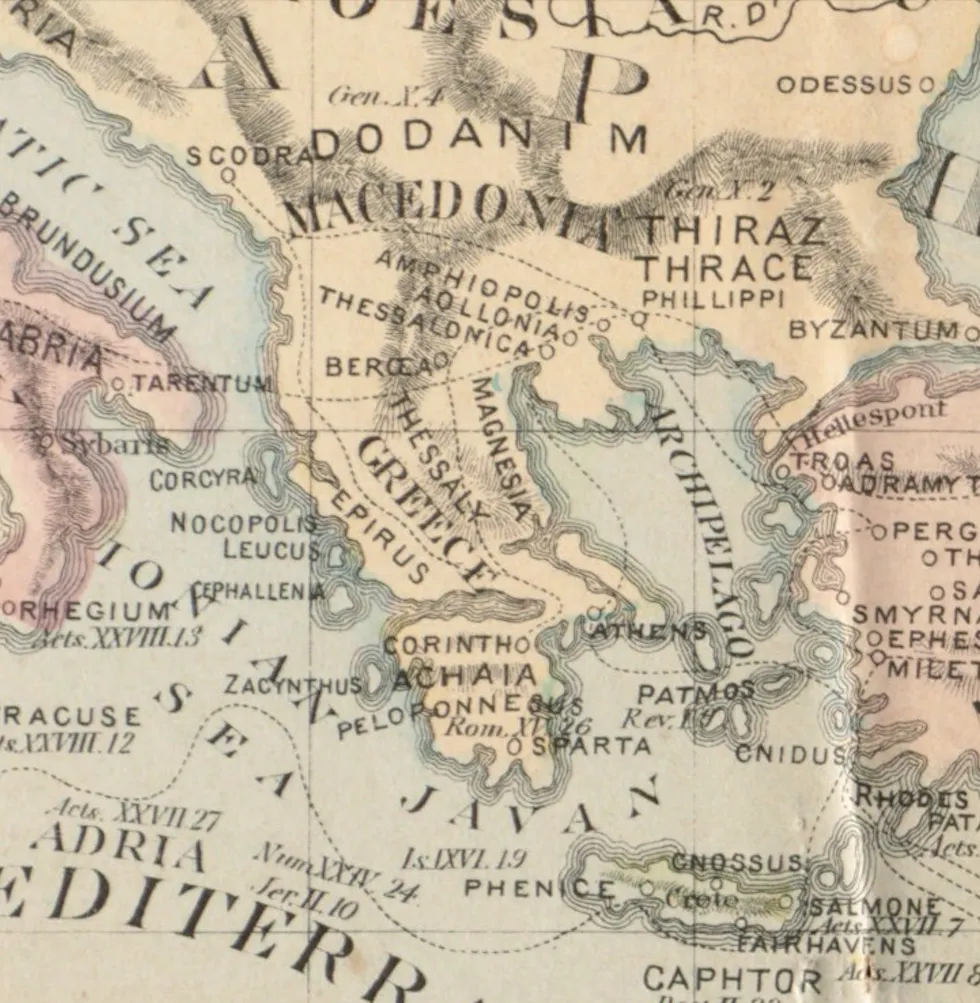 The Bible Reader's Map.