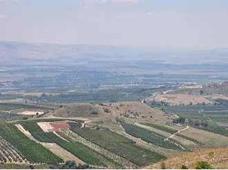 View of Tell Abil el-Qameḥ - Tel Abel Beth Maacah, looking southeast