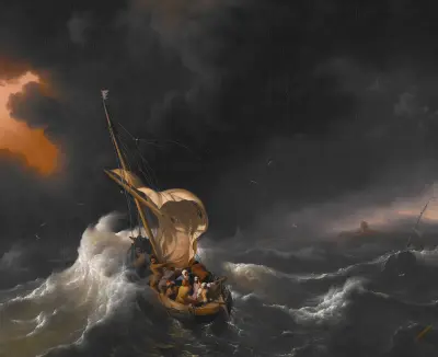 Christ in the Storm on the Sea of Galilee title QS:P1476,en:"Christ in the Storm on the Sea of Galilee "