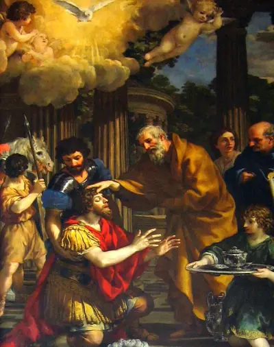 Ananias restoring the sight of Saint Paul