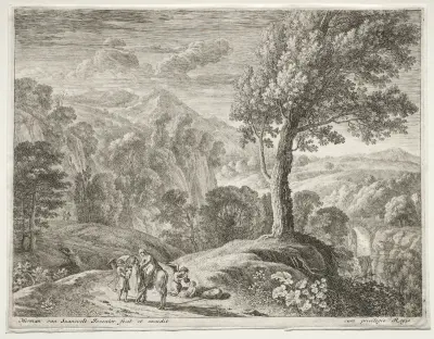 The Flight into Egypt: The Large Tree and the Cascade
