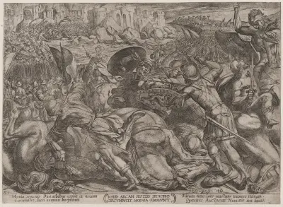 Plate 10: The Fall of Jericho, from 'The Battles of the Old Testament'