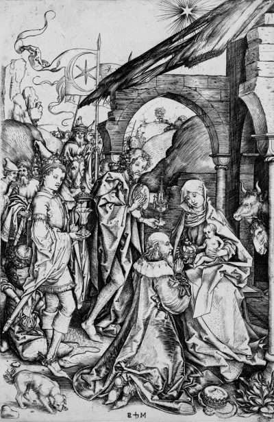 L'Adoration des Mages (Bartsch 6), GDUT8611