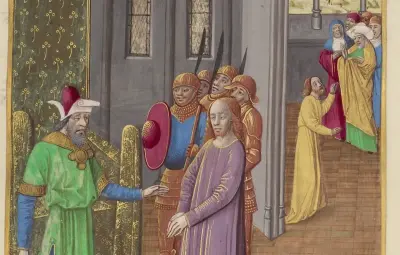 Christ before Pilate and Judas Returning the Thirty Pieces of Silver