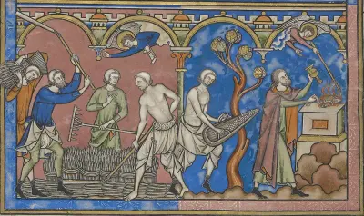 Maciejowski Bible - Morgan Library &amp; Museum MS M.638, fol. 12v