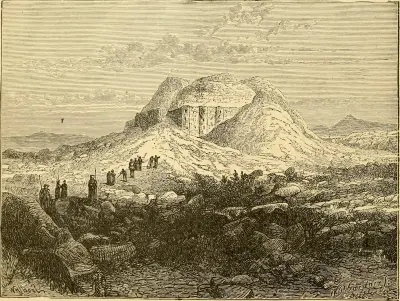 RUINS AND PLAIN OF MUGHEIR.—Drawn by W. H. Boot. from Ur of the Chaldees into Canaan. - Ridpath's history of the world; being an account of the ethnic origin, primitive estate, early migrations, social conditions and present promise of the principal families of men (1897) (14596923459)