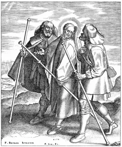 "Jesus and the Disciples on the Road to Emmaus"