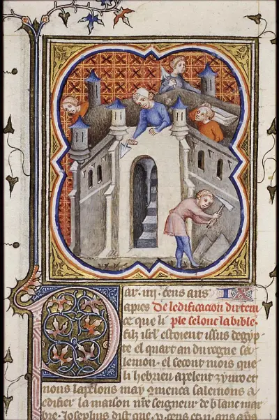 The building of the temple of Solomon: the construction of the temple