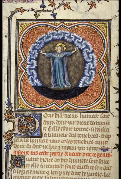 The Creation: division of light and darkness