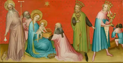 Adoration of the Magi with Saint Anthony Abbottitle QS:P1476,en:"Adoration of the Magi with Saint Anthony Abbot"
