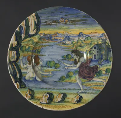 Plate: Diana and Acteon
