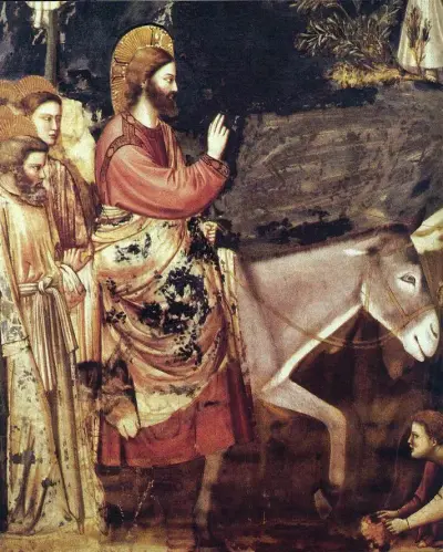 No. 26 Scenes from the Life of Christ: 10. Entry into Jerusalem (detail)
