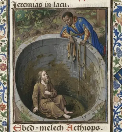 Ebed-Melech saves Jeremiah