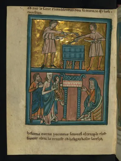 Top: Eli's Sons Commit Sacrilege (1 Samuel 2:13-17)