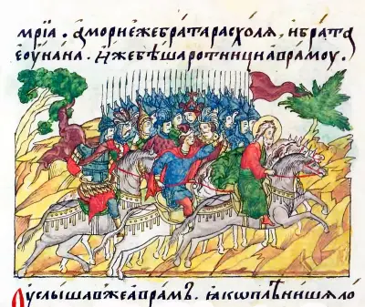 Facial Chronicle - b.01, p.095 - Abraham rescuing Lot