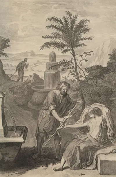 Judah Gives his Signet, Bracelets and Staff in Pledge to Tamar (5752797)